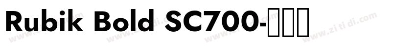 Rubik Bold SC700字体转换